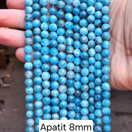 8 MM Apatit Taşı Dize A Kalite