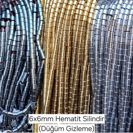 6×6 MM HEMATİT (DÜĞÜM GİZLEYİCİ)FÜME RENK