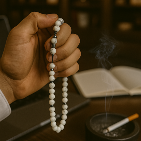 %100 Orijinal Havlit Taşının Tesbih Sistem Kamçılı