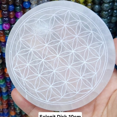 Selenit Taşı Disk 10 Cm