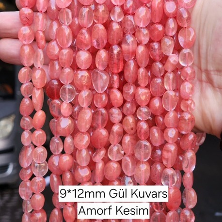 Amorf Kesim Ametist Taşı Dize