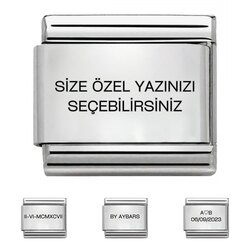 Kişiselleştirilebilir Yazı Nomi Charm