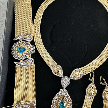 925 Ayar Gümüşlük ş üzeri altın kaplama set