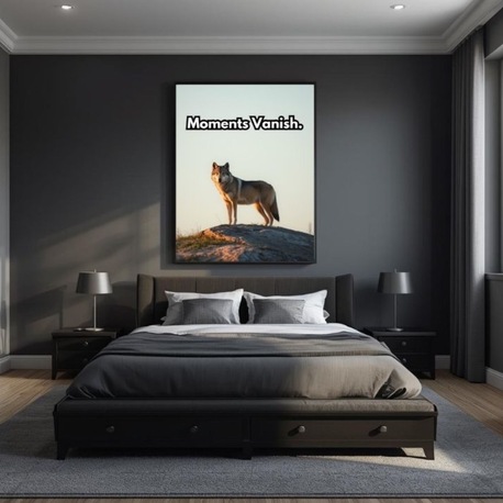 Moments Vanish / Focus & Motivation Digital Poster | Printable Wall Art for Growth & Success