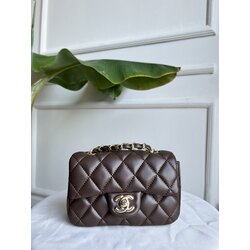 Chanel mini çanta - Acı kahve