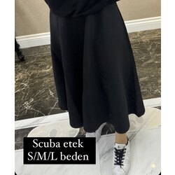 Siyah scuba etek 
