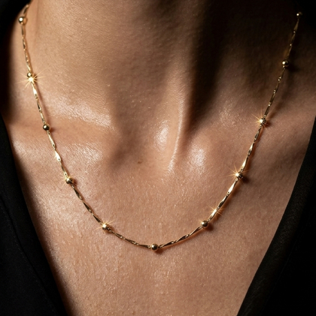 Vip 14k top detaylı kolye 