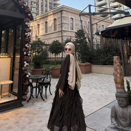 Elena takım kahverengi