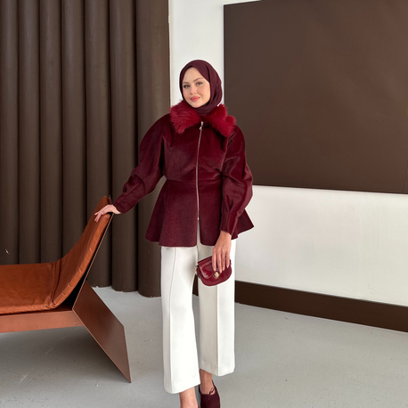 Premium ithal kaban bordo