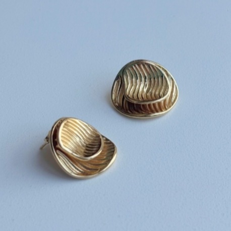 GOLD YUVARLAK KÜPE