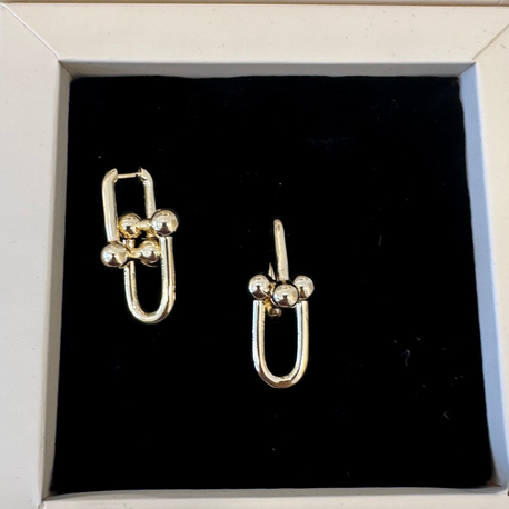 Tiffany co Baskılı İthal Küpe 