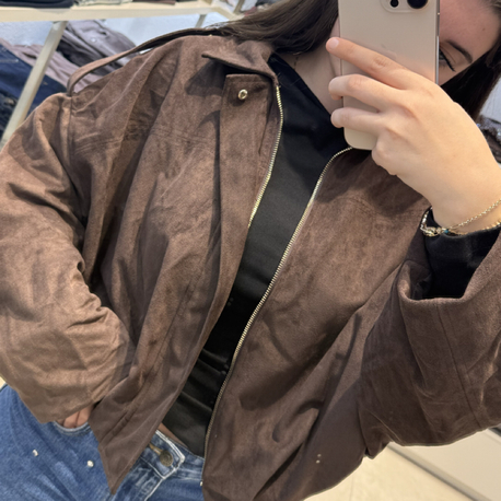 Süet Bomber ceket