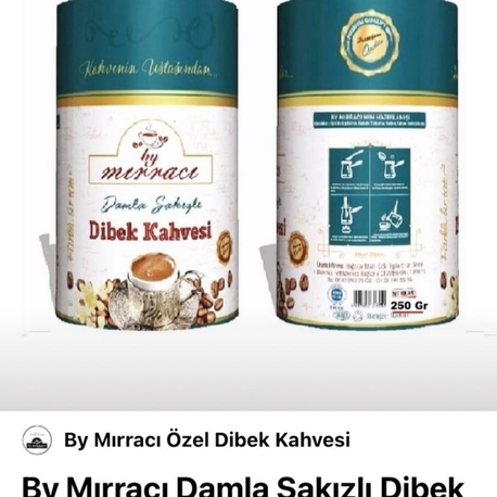 Damla Sakızlı Dibek Kahvesi 250G Silindir