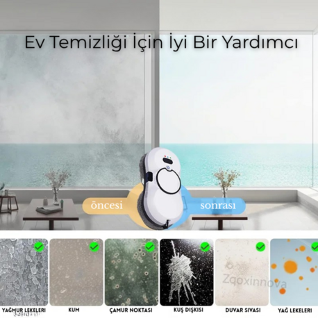 Akıllı Cam Temizleme Robotu