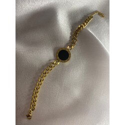 Taşlı model Altın Kaplama Bileklik