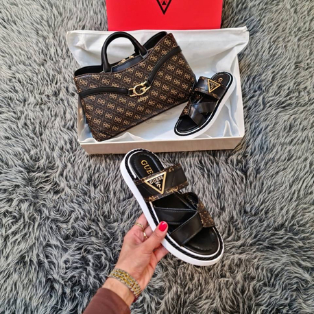 GUESS TERLİK ÇANTA KOMBİNİ | 2 Çanta Seçeneği
