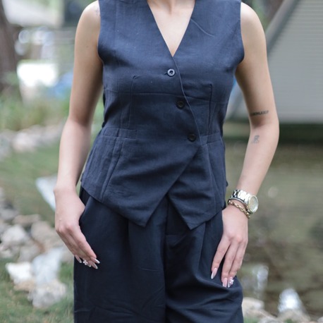 YELEKLİ İKİLİ ZARA TAKIM LACİVERT