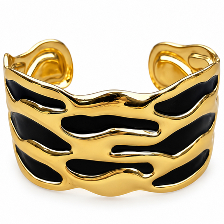 Noir Wave Bangle