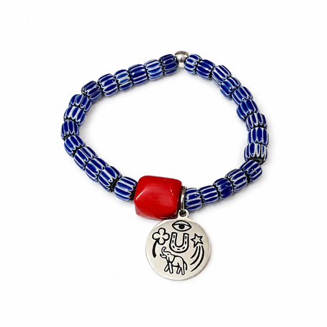 Deep blue luck bracelet 