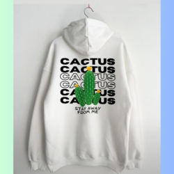 Unisex Beyaz "dont touch me" Baskılı Sweatshirt
