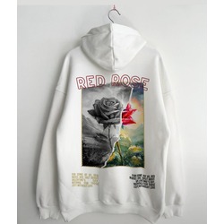 Koleksiyon Ürünü "Red Rose" Baskılı Sweatshirt