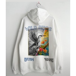 Koleksiyon Ürünü "Wild Birds" Baskılı Sweatshirt