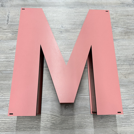 M Harfli Pembe Renk (Boş Kutu)