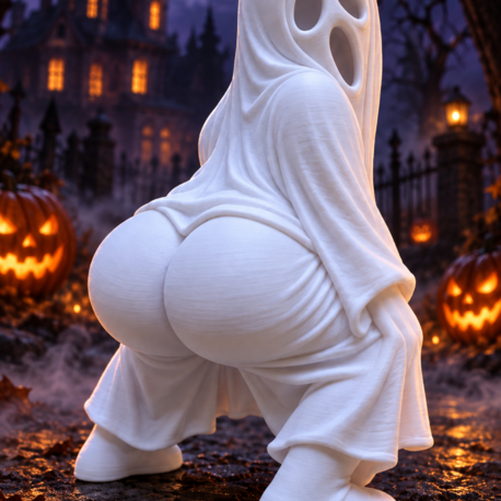 Twerk yapan hayalet figürü ( 10 cm boyunda )