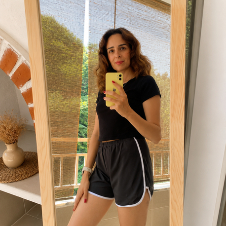 Antrasit gri spor şort