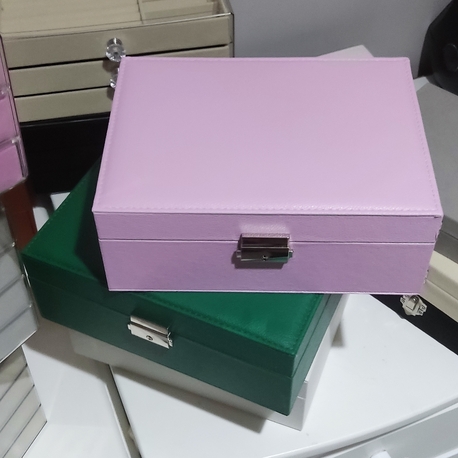 pembe 2 katli takı kutusu 