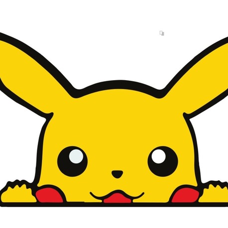 Pikachu Motorsiklet, Laptop, Kask, Araba Sticker 16x9 Cm