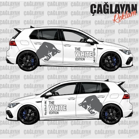RedBull White Editon Sticker Set