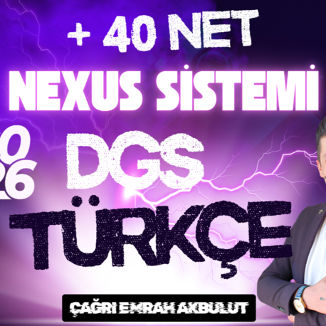 DGS Nexus 40+ Sistemi | 50 Soruda 40+ Net