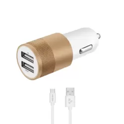 USB To Type-C Kablolu Araç İçi Şarj Aleti Siyah
