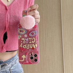 iphone 13 pro ponponlu telefon kılıfı 