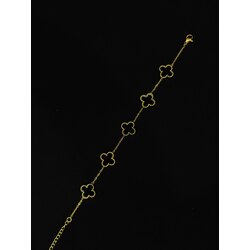 Van Cleef Model Bileklik | Siyah, Gold