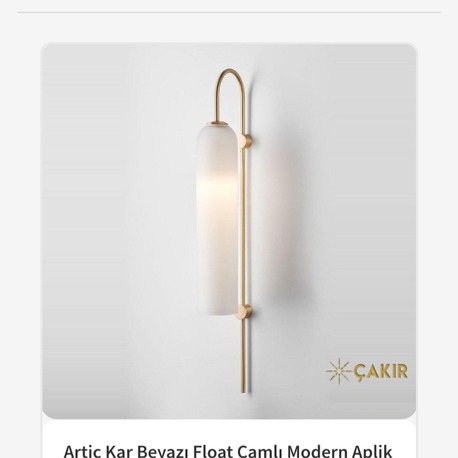 Atölye çakır duvar aplik 