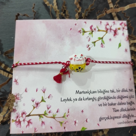 martenicka şans kedisi sarı 