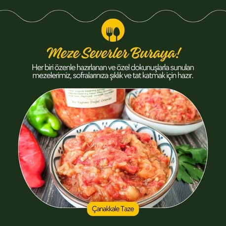KÖZ MEZE ( DOMATES-PATLICAN-BiBER) 600 Gr