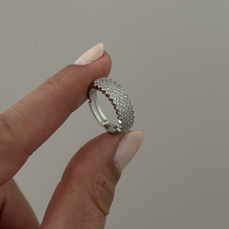 Silver ayarlamalı elandas yüzük 