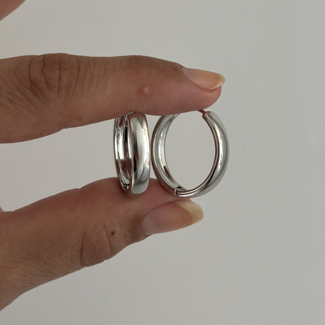 Xuping Silver basıc halka küpe