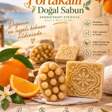 Portakal yağlı aromaterapik sabun 