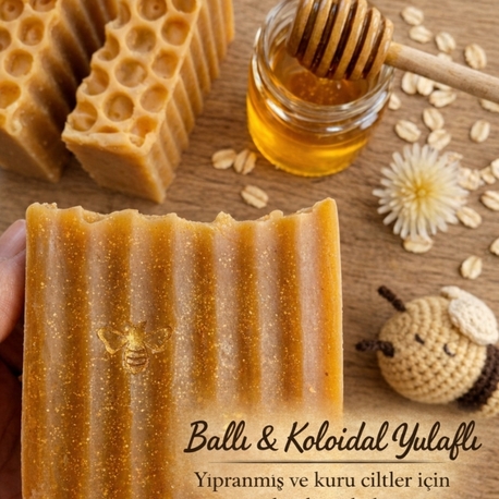 Ballı & Kolloidal yulafli doğal sabun 