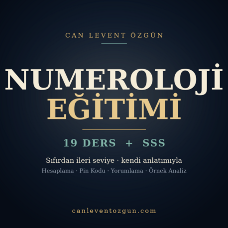 Psikoloji Temelli Numeroloji Eğitimi — 19 Ders | Sıfırdan İleri Seviye