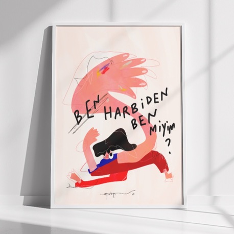 ‘Ben Harbiden Ben Miyim?’ Poster