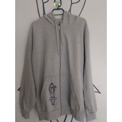 Kapşonlu Gri Sweatshirt
