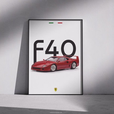 Ferrari F40 Duvar Posteri