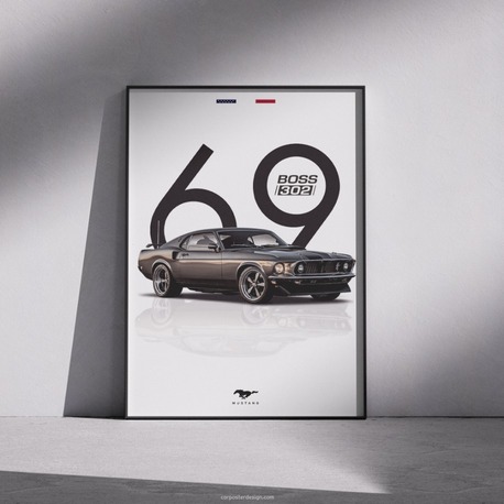 Ford Mustang BOSS 302 Duvar Posteri