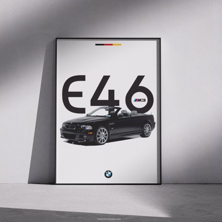 BMW E46 M3 Duvar Posteri