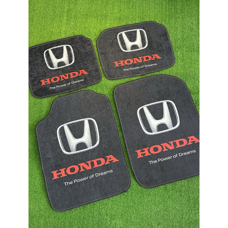 Honda Logolu Premium Araç Paspas Seti – Siyah Spor Tasarım (4’lü Set)